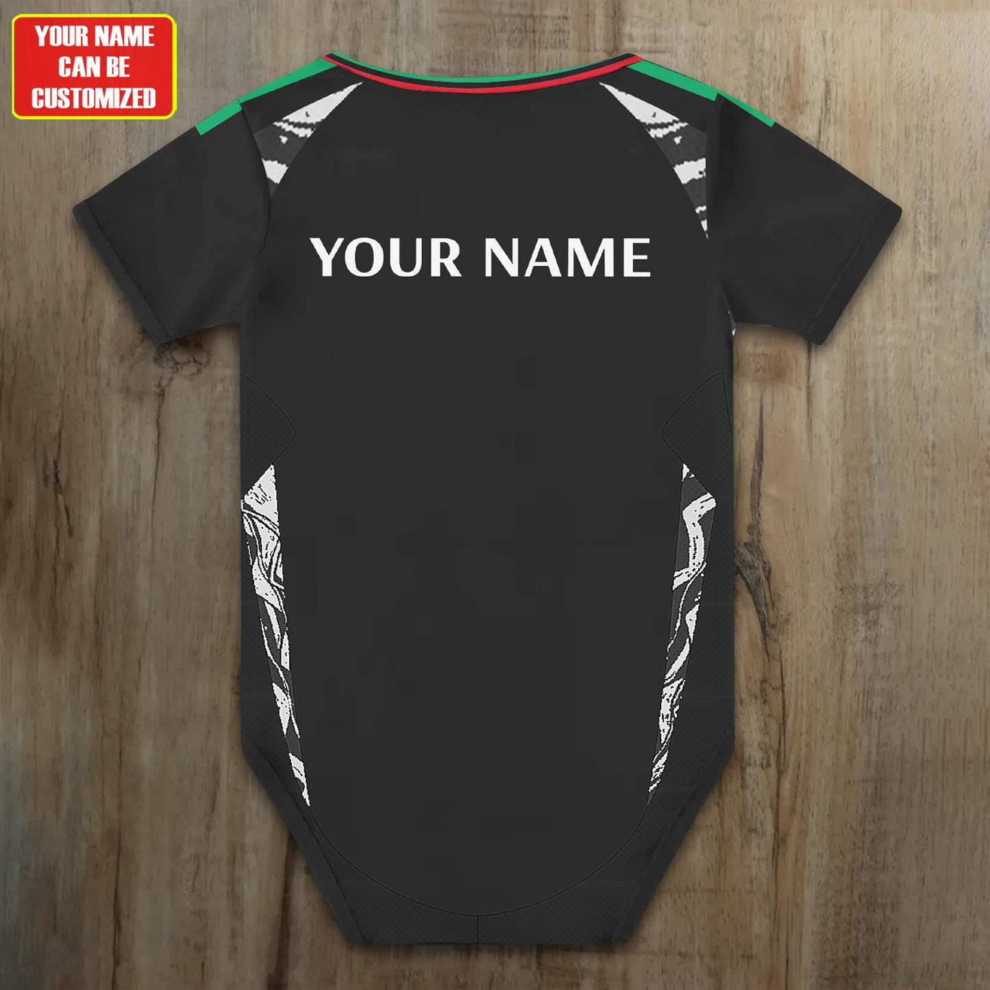 Customized Arsenal Away Soccer Jersey , Baby Rib Bodysuit Sizes V2