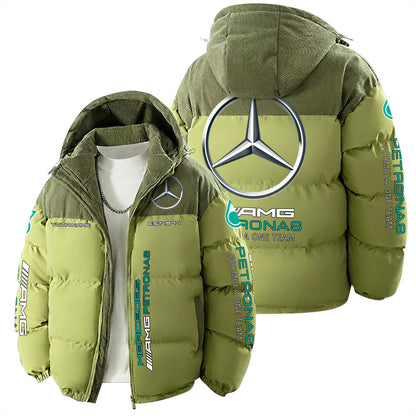 Personalized Merc AMG Petronas Down Jacket With Hood