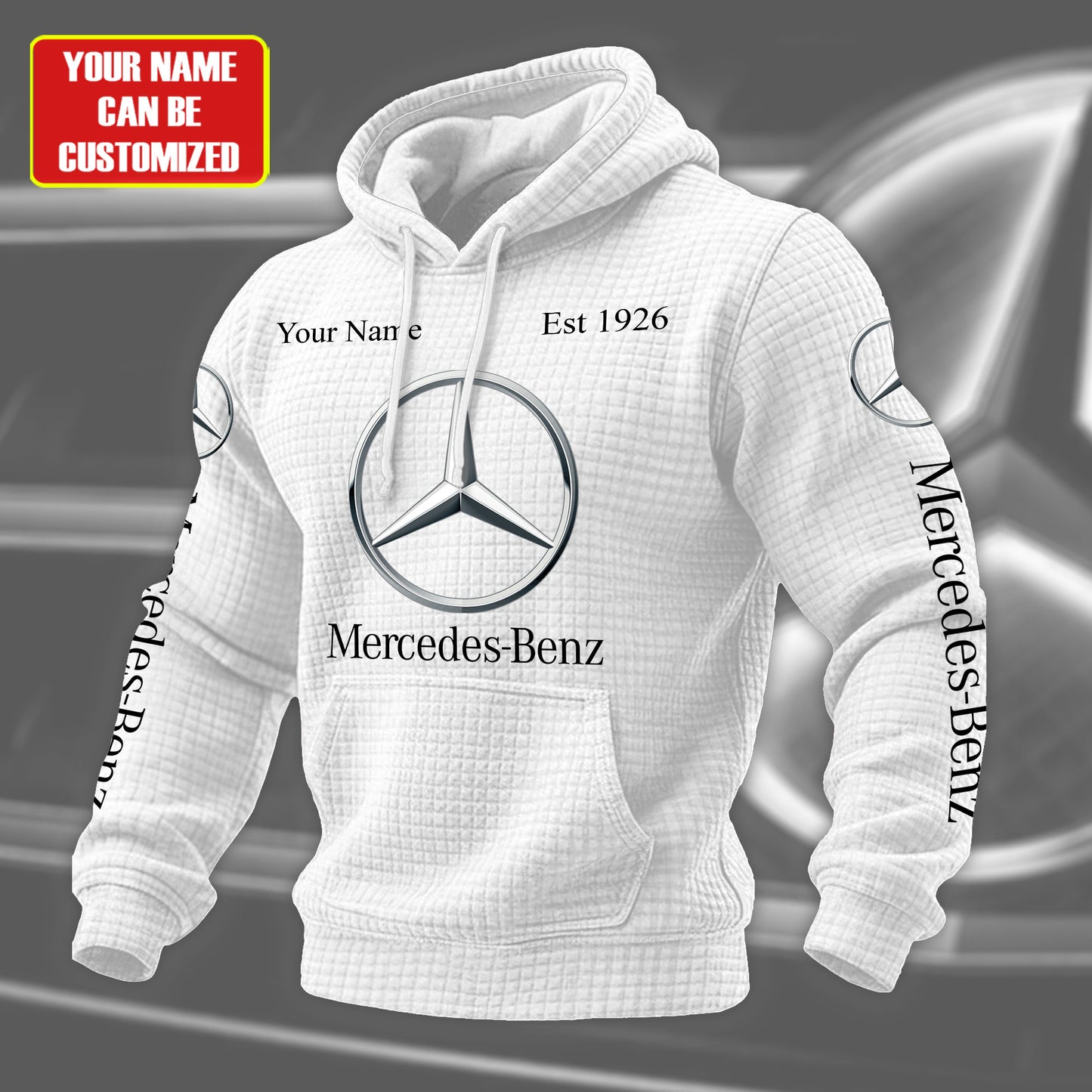 Personalized Merc Fabric Hooded Sweatshirt