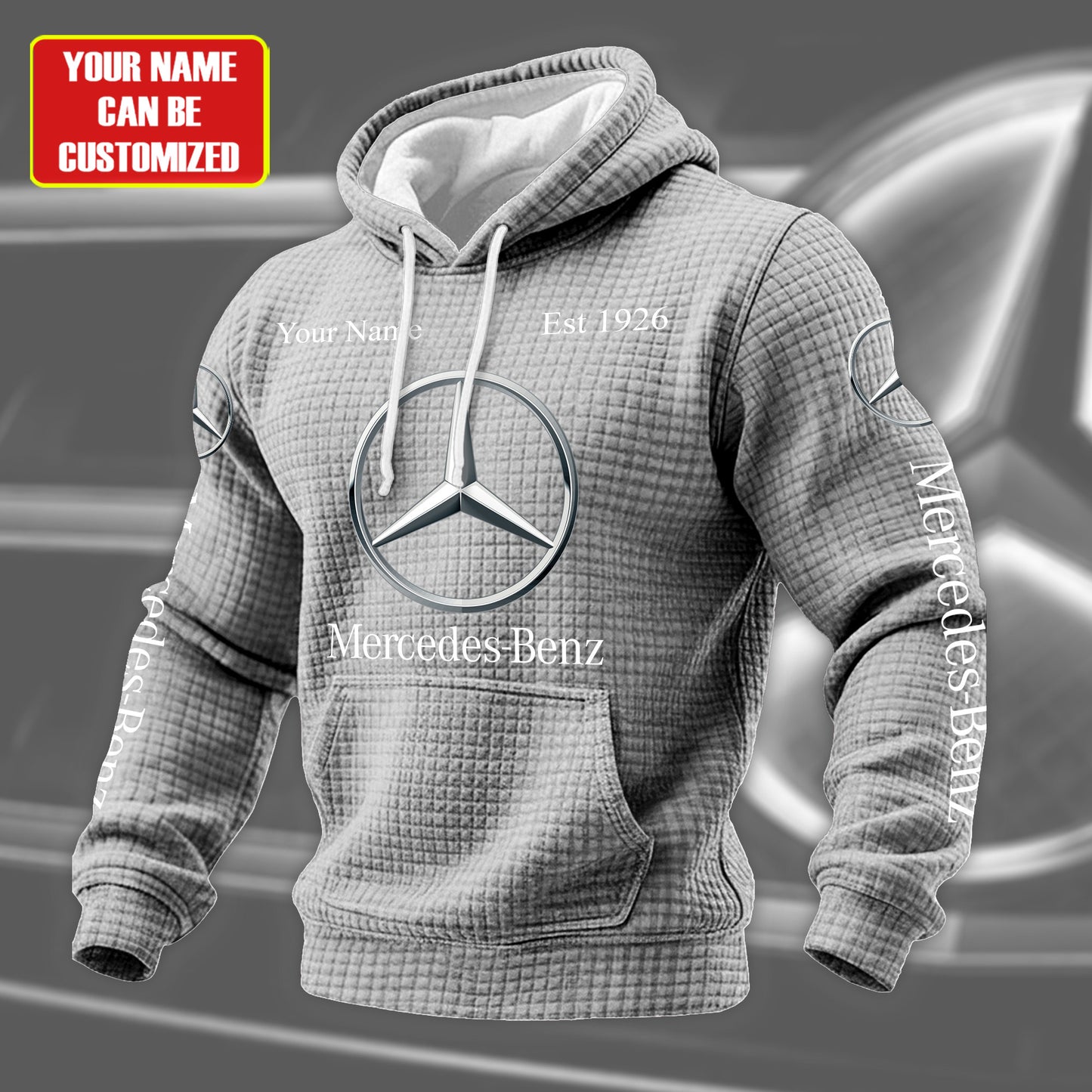 Personalized Merc Fabric Hooded Sweatshirt