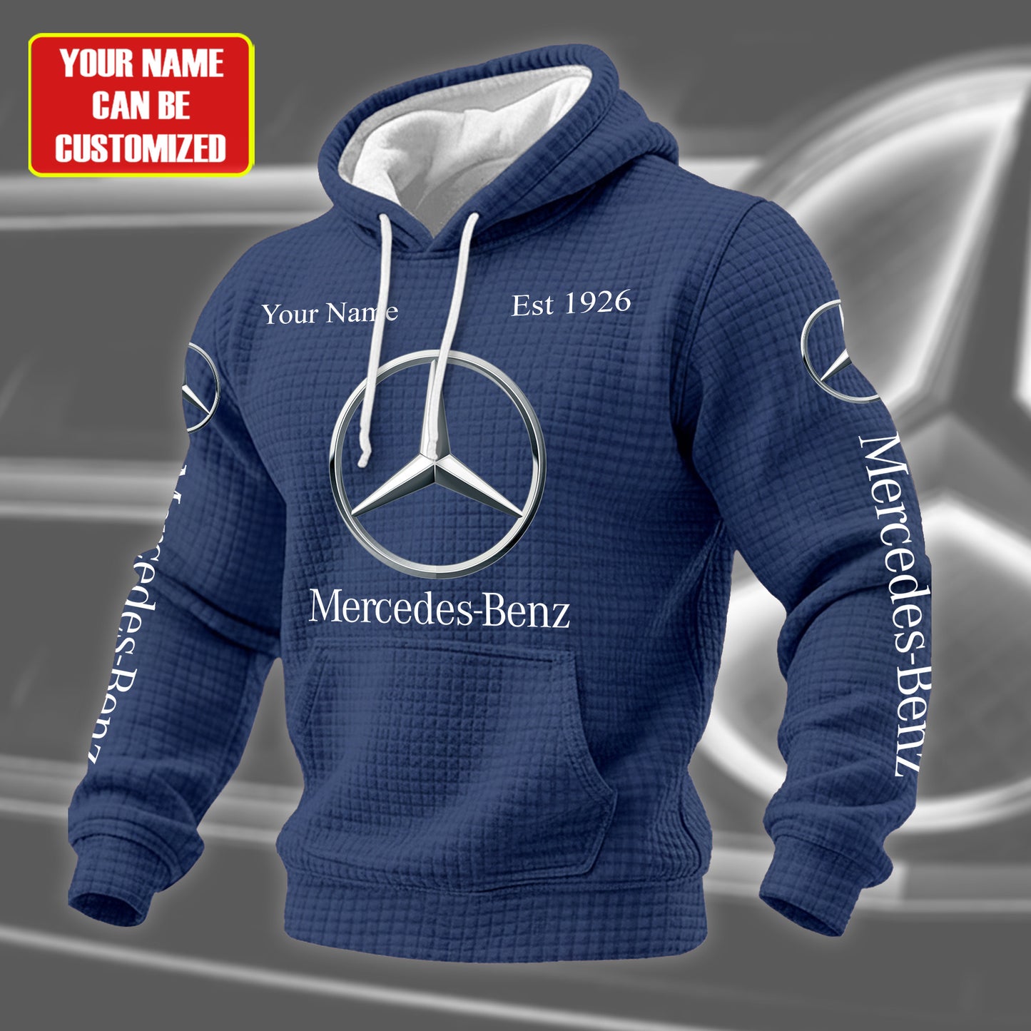 Personalized Merc Fabric Hooded Sweatshirt