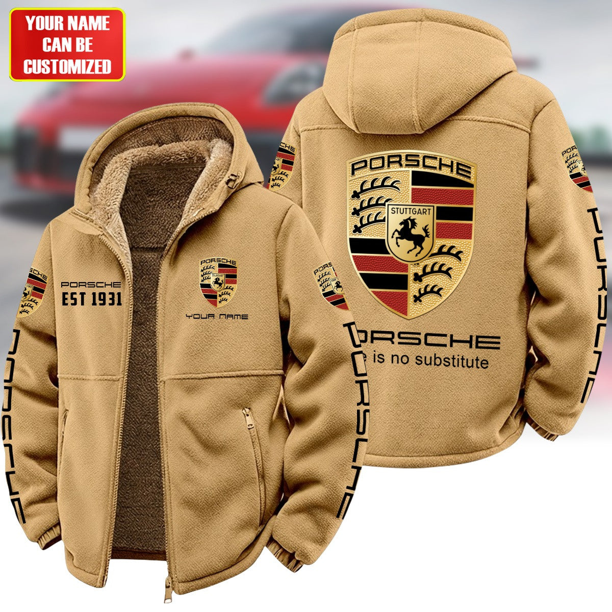 Personalized Pors Warm Fleece Jacket