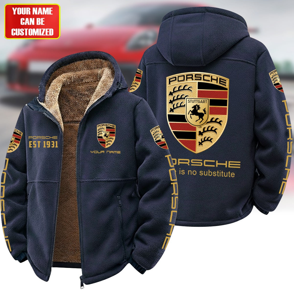 Personalized Pors Warm Fleece Jacket