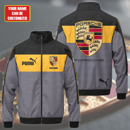 Pors X Pm Sport Zipper Stand Collar Jacket