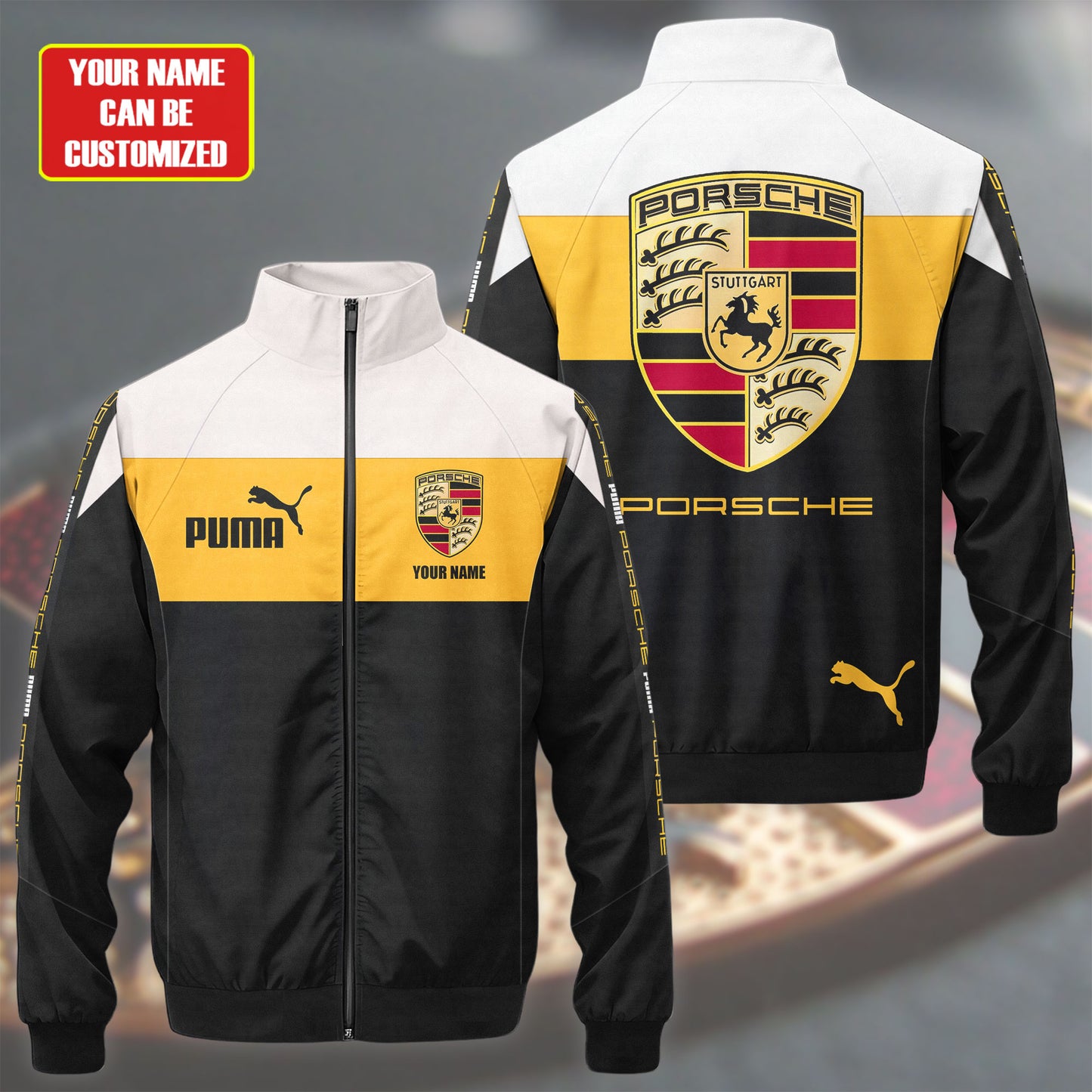 Pors X Pm Sport Zipper Stand Collar Jacket