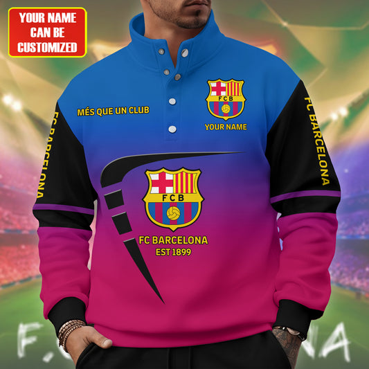 Personalized Barca Unisex Sweater With Buckles