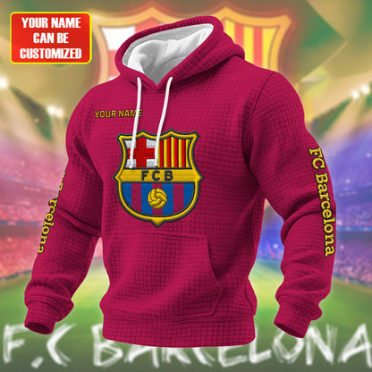 Personalized Barca Fabric Hooded Sweatshirt