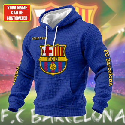 Personalized Barca Fabric Hooded Sweatshirt