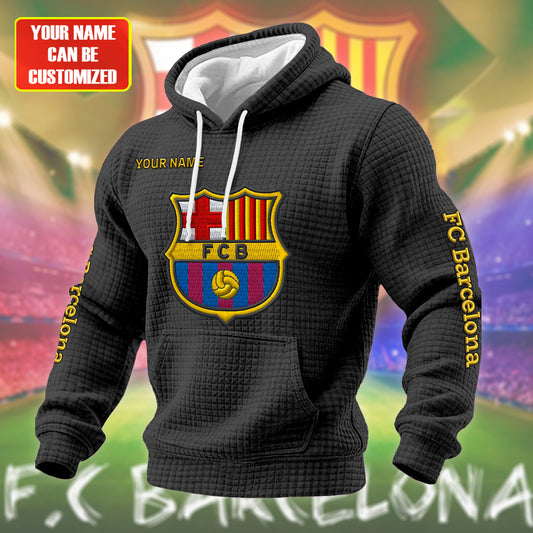 Personalized Barca Fabric Hooded Sweatshirt