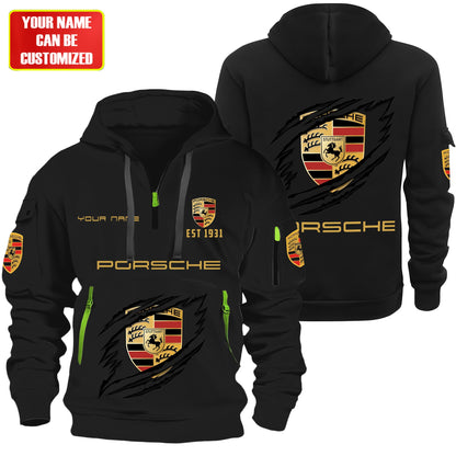 Personalized Pors Zip-Hoodie Cotton Jacket Q151102