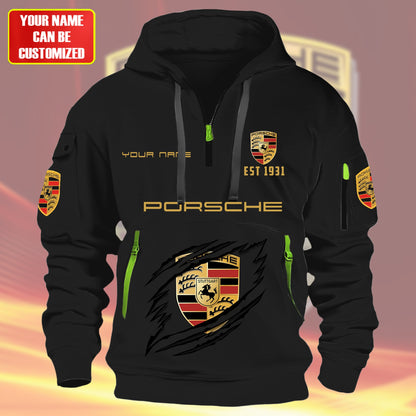 Personalized Pors Zip-Hoodie Cotton Jacket Q151102