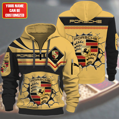 Personalized Pors Crack 3D Zip-Hoodie Cotton Jacket