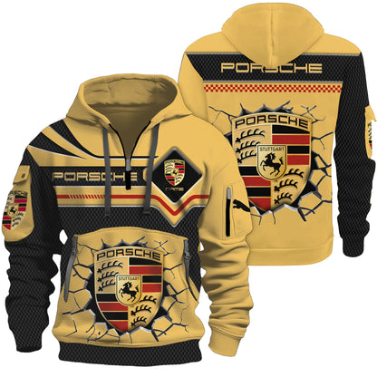 Personalized Pors Crack 3D Zip-Hoodie Cotton Jacket