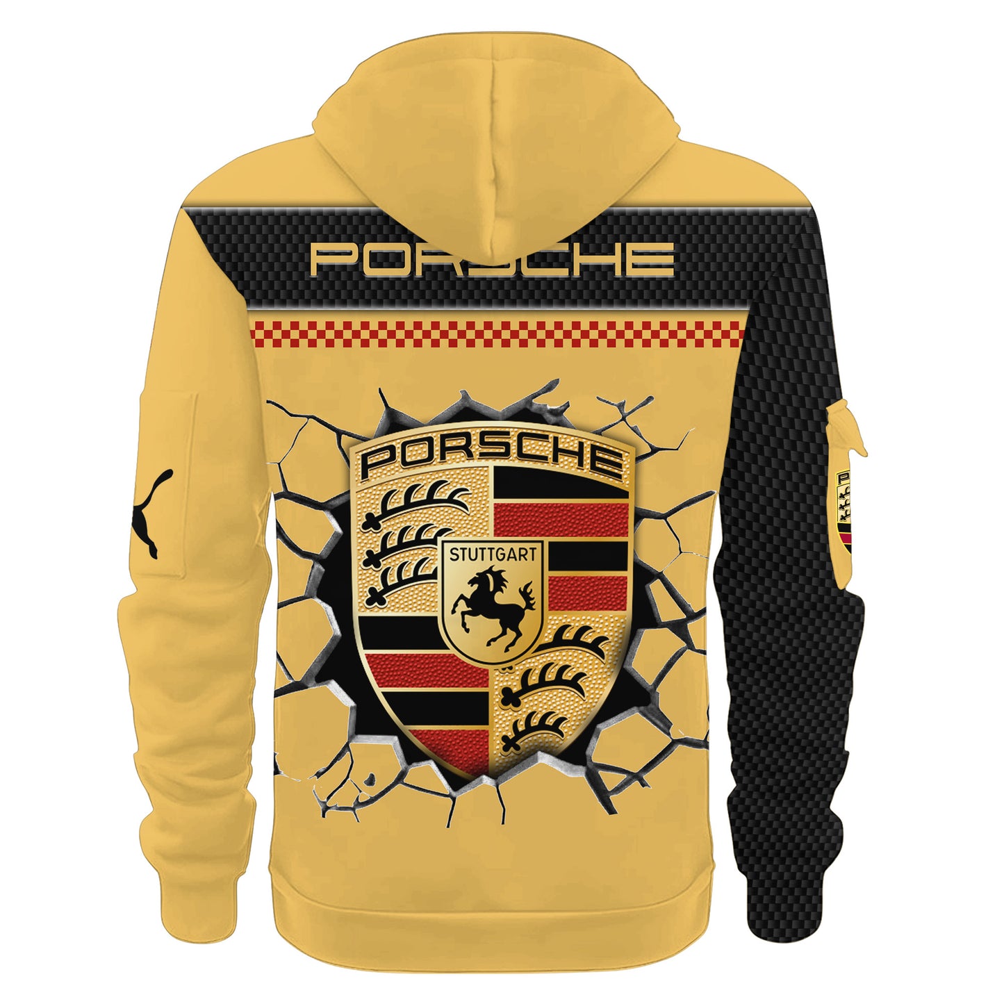 Personalized Pors Crack 3D Zip-Hoodie Cotton Jacket