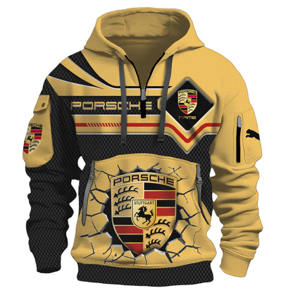 Personalized Pors Crack 3D Zip-Hoodie Cotton Jacket