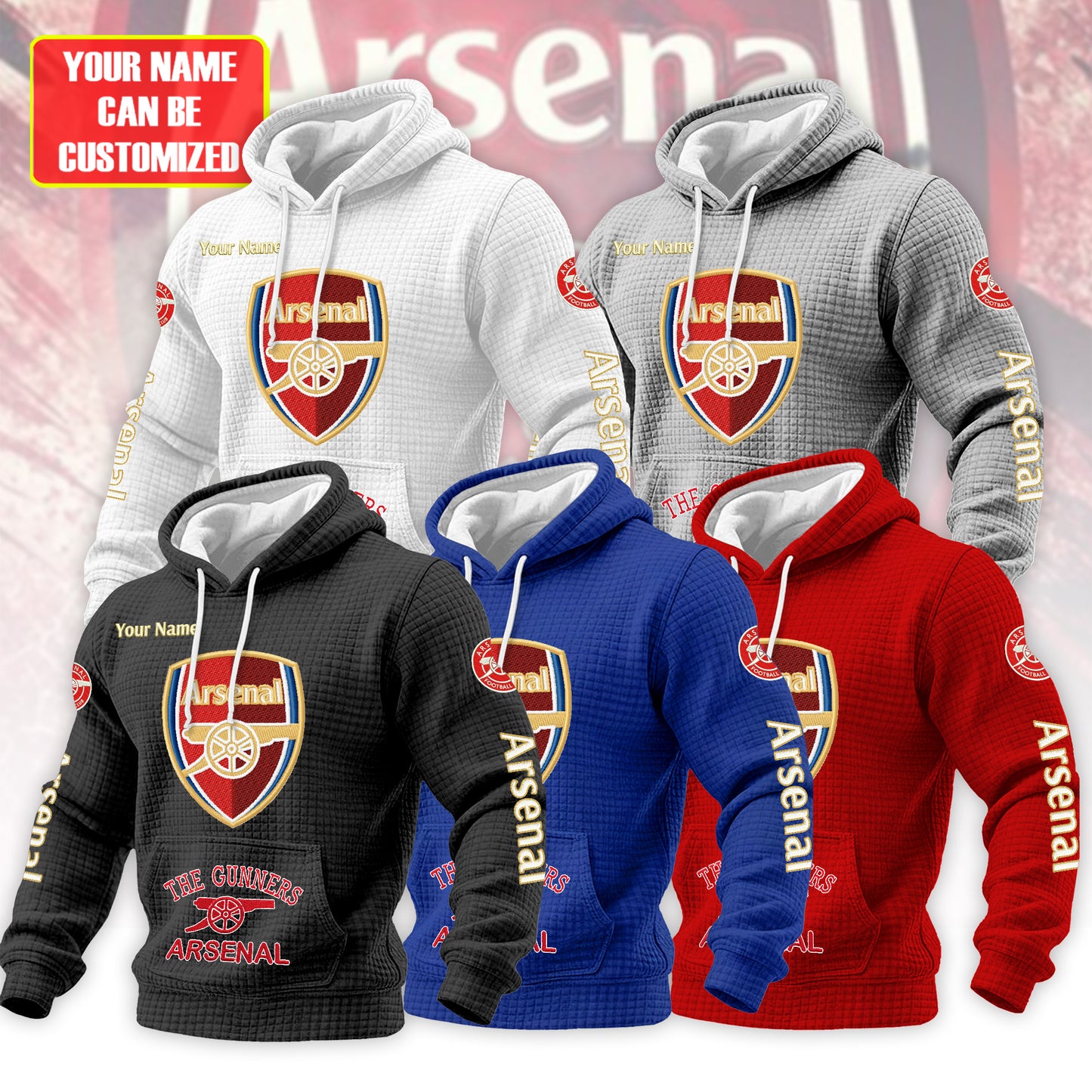 Personalized ASN Fabric Hooded Sweatshirt