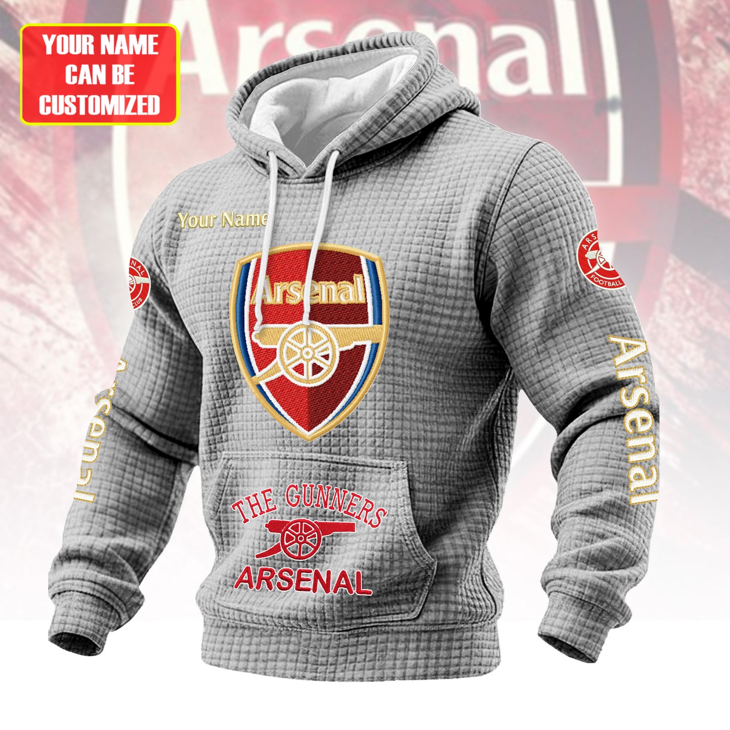 Personalized ASN Fabric Hooded Sweatshirt