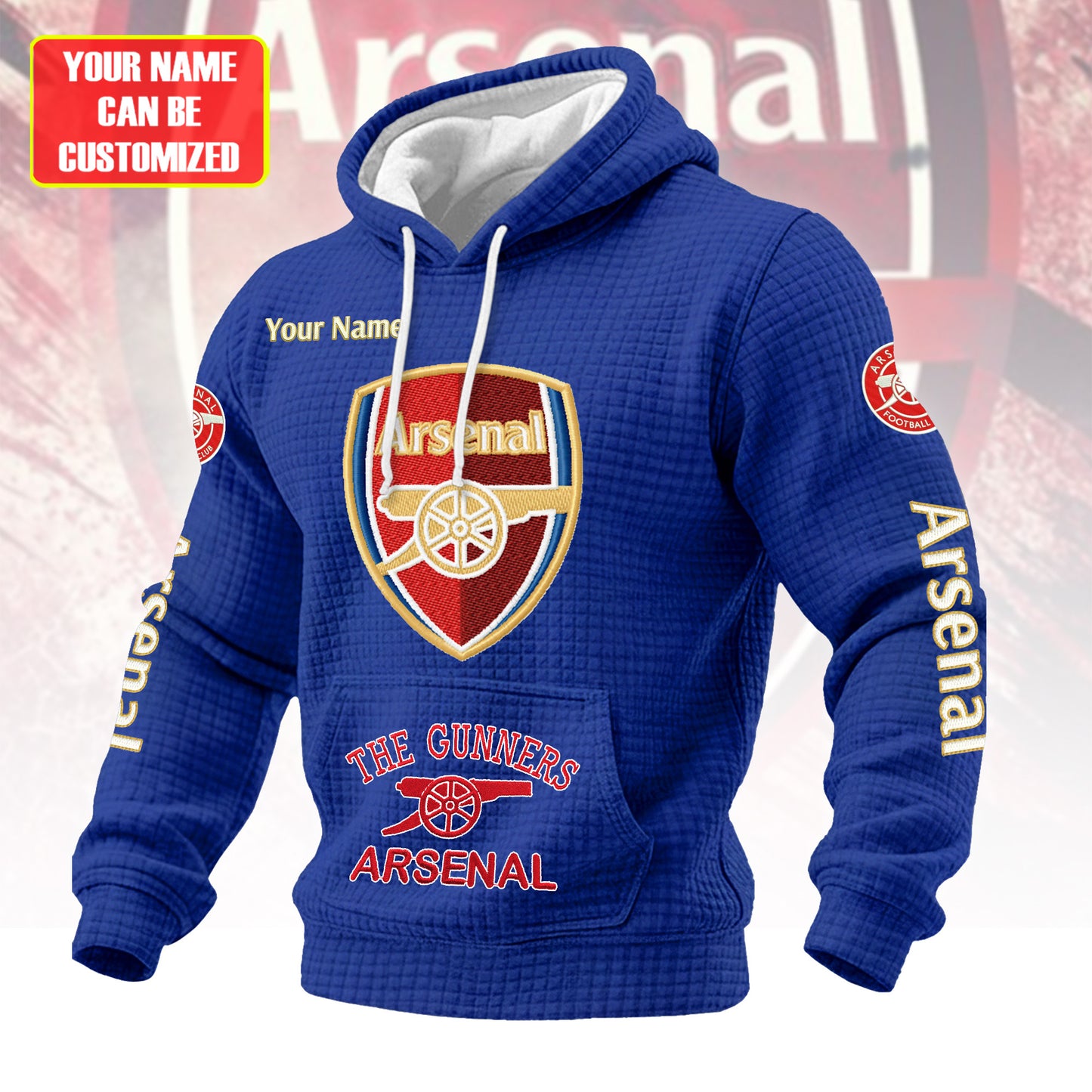 Personalized ASN Fabric Hooded Sweatshirt