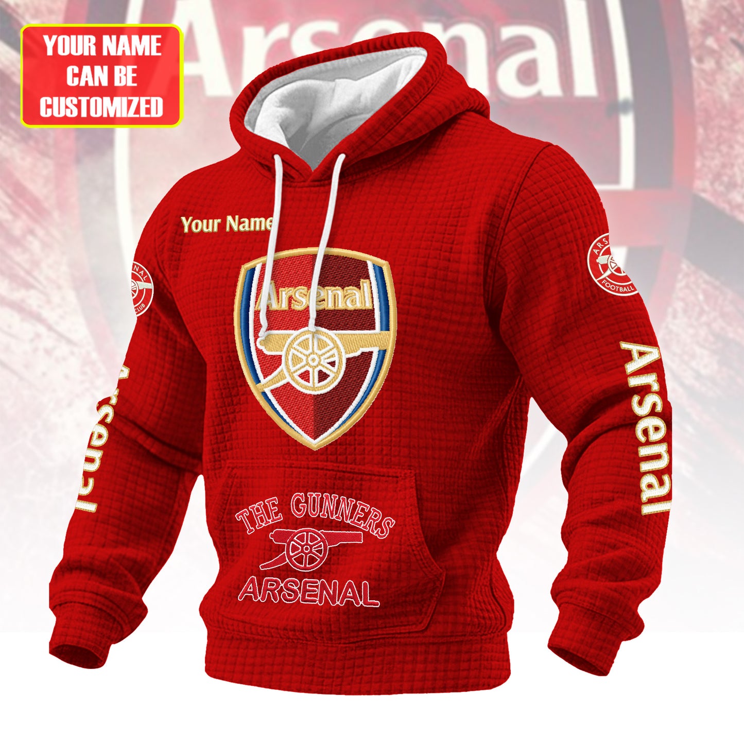 Personalized ASN Fabric Hooded Sweatshirt