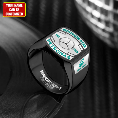 Merc AMG Petronas Custom Name Classic Design Ring