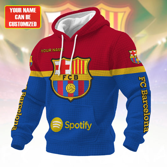 Personalized Barca Fabric Hooded Sweatshirt