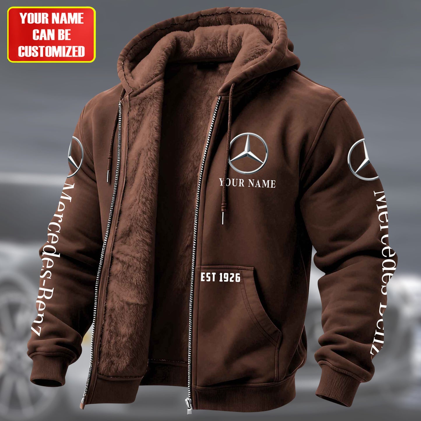 Personalized Merc Fleece inside Jacket