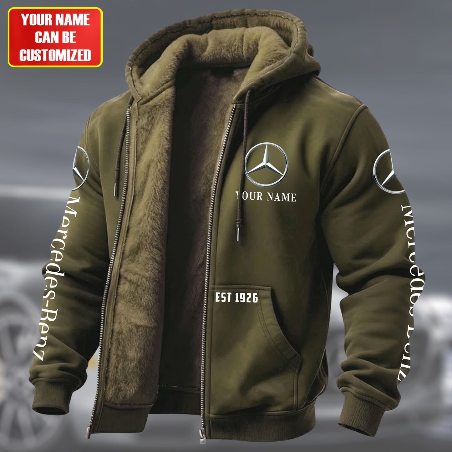 Personalized Merc Fleece inside Jacket