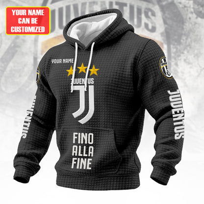 Personalized Juve Fabric Hooded Sweatshirt