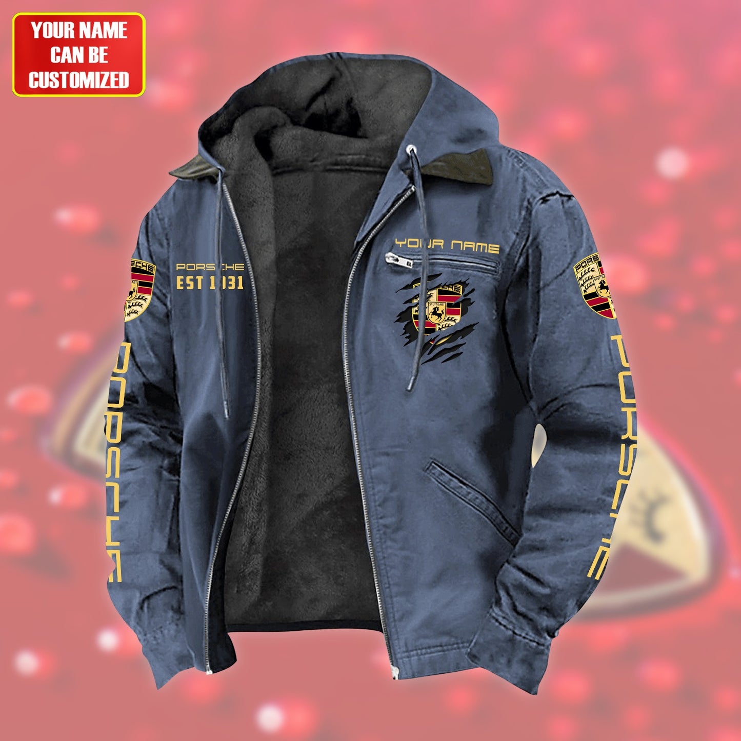 Personalized Pors Sport Fur lining Paddle Jacket