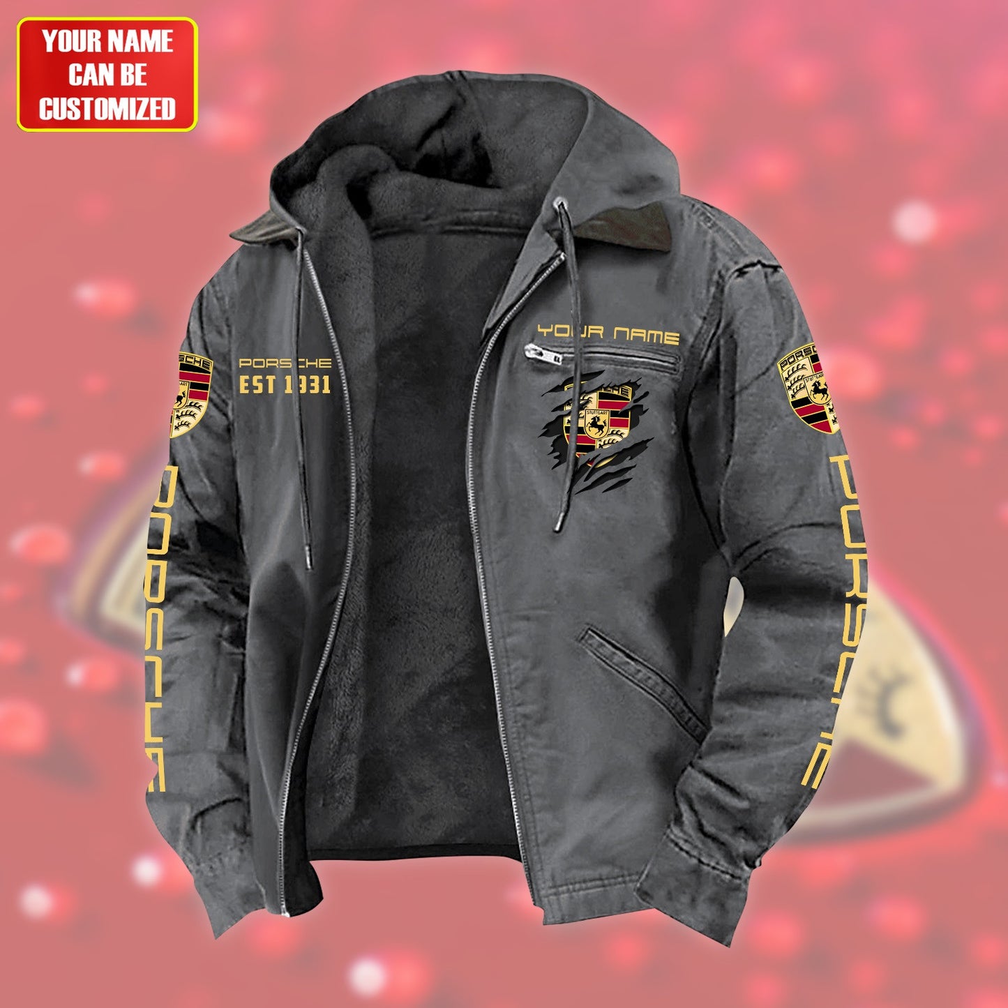 Personalized Pors Sport Fur lining Paddle Jacket