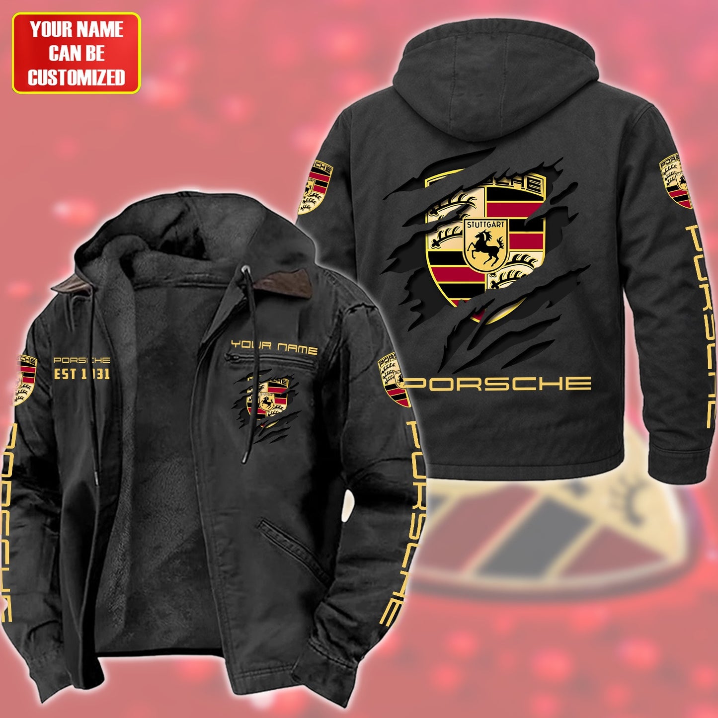 Personalized Pors Sport Fur lining Paddle Jacket