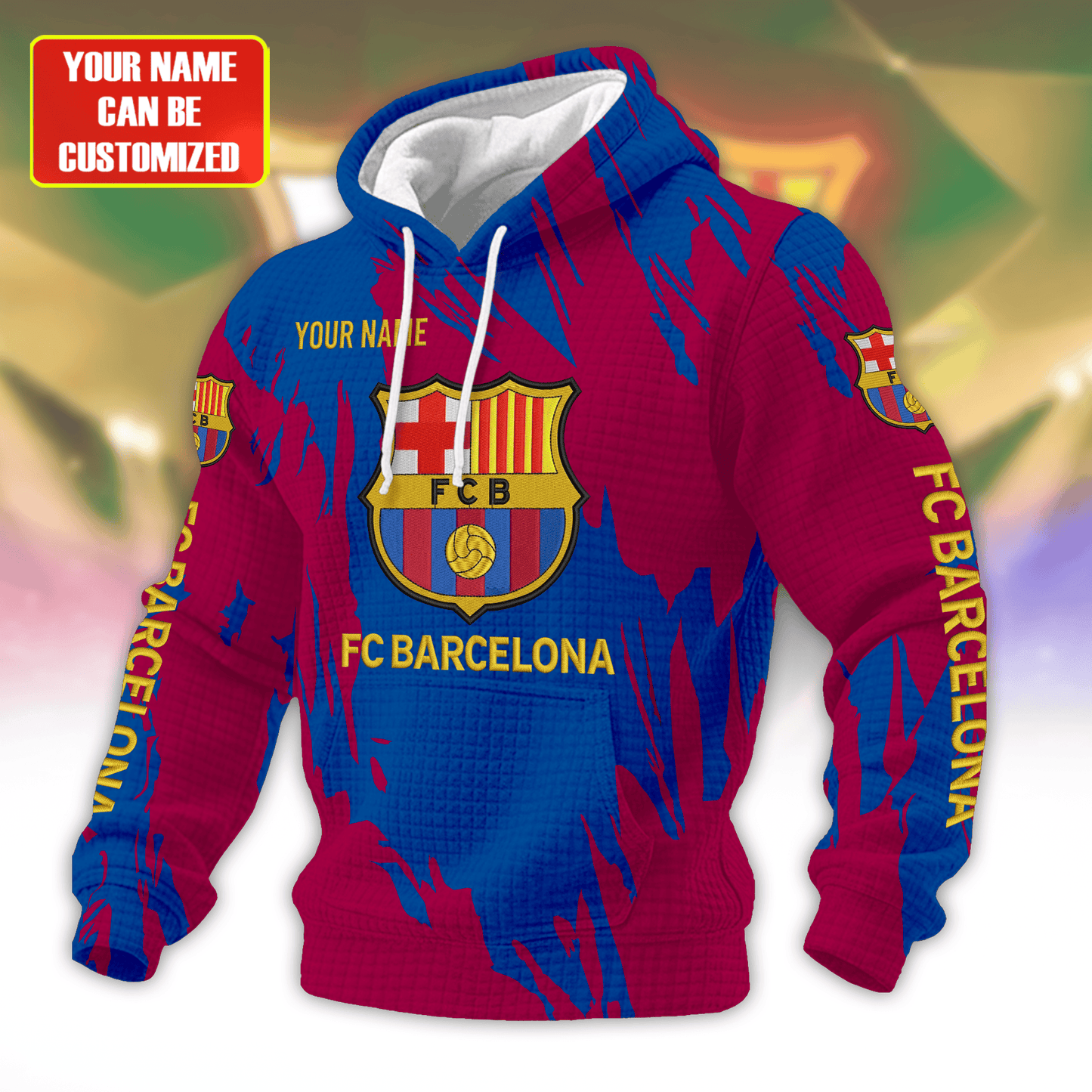 Personalized Barca Fabric Hooded Sweatshirt V2