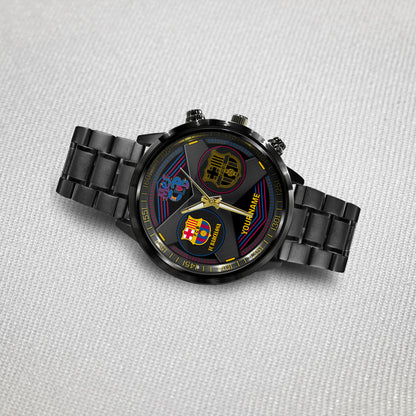 Personalized Barca FC Luxury Stainless Steel Watch V3