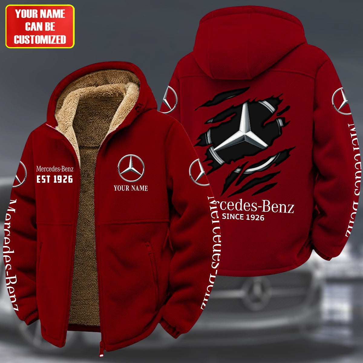 Personalized Merc 1926 Warm Fleece Jacket