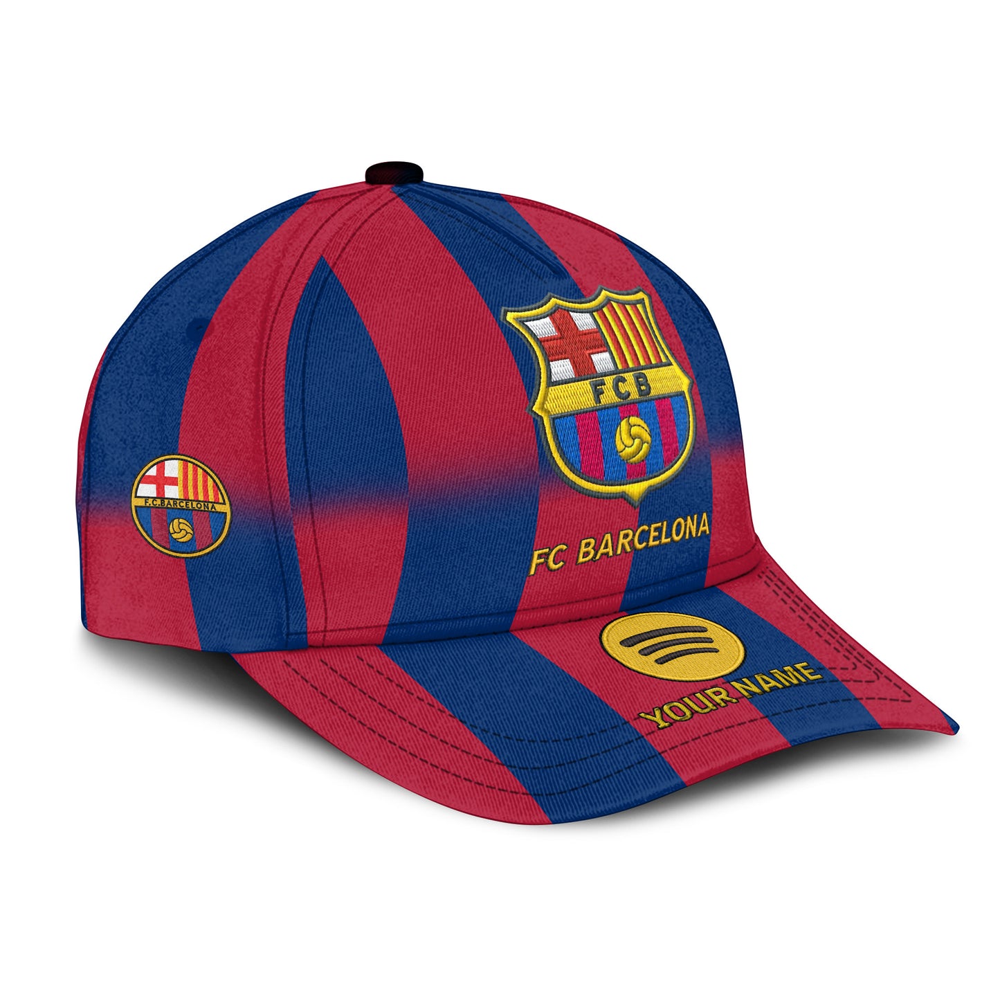 Personalized Barca 25/26 Embroidery Vintage Classic Cap