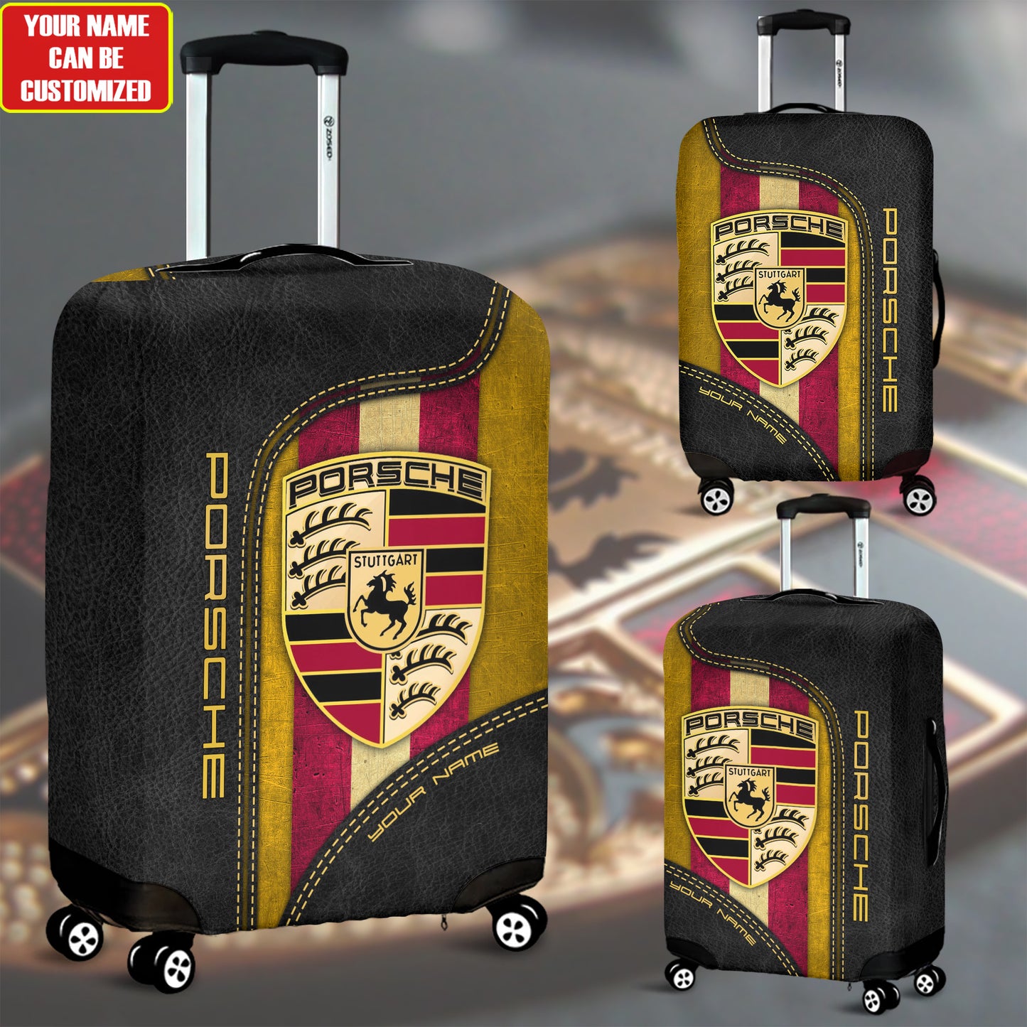 Personalized Pors Luggage Cover