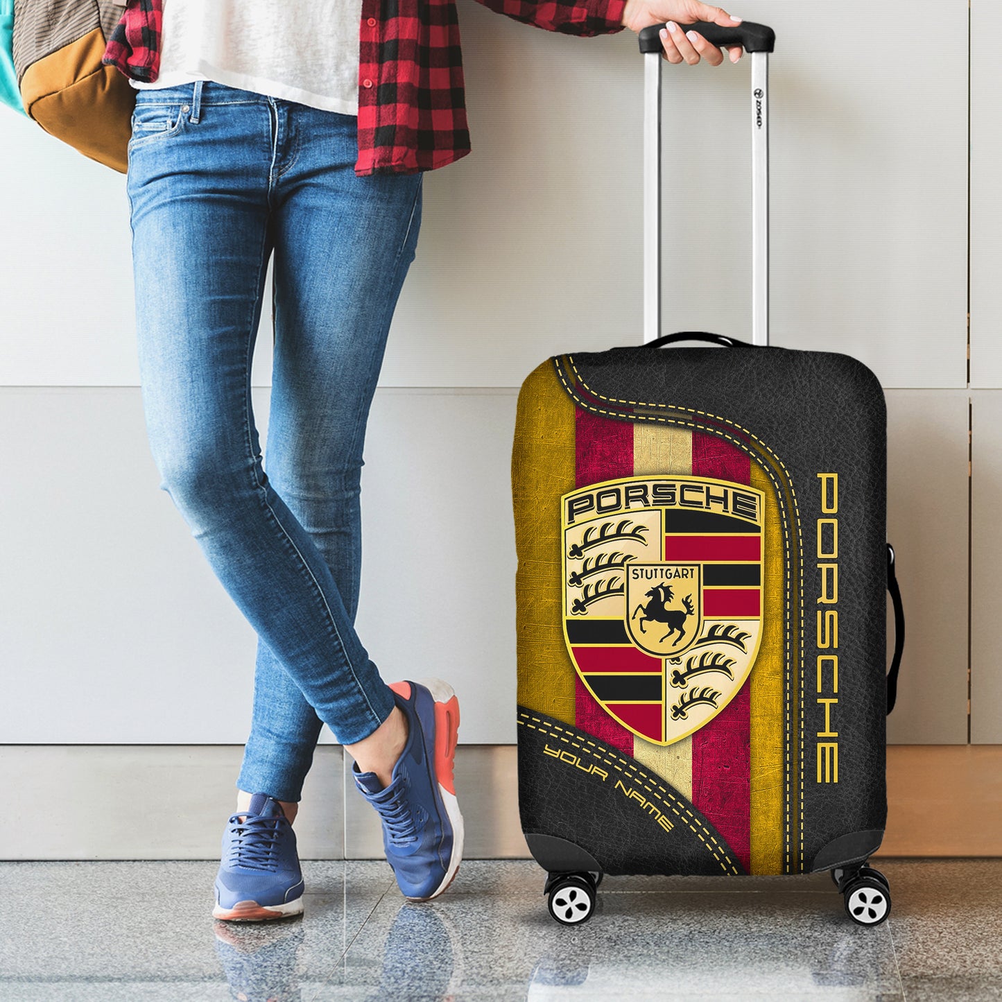 Personalized Pors Luggage Cover