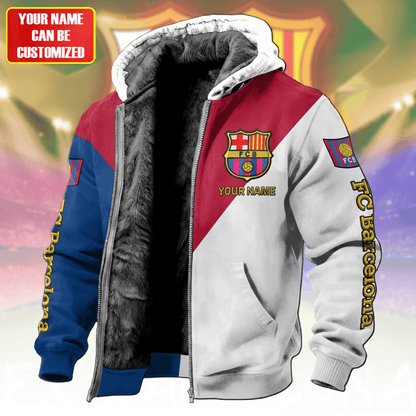 Personalized Barca Fleece inside Jacket V3