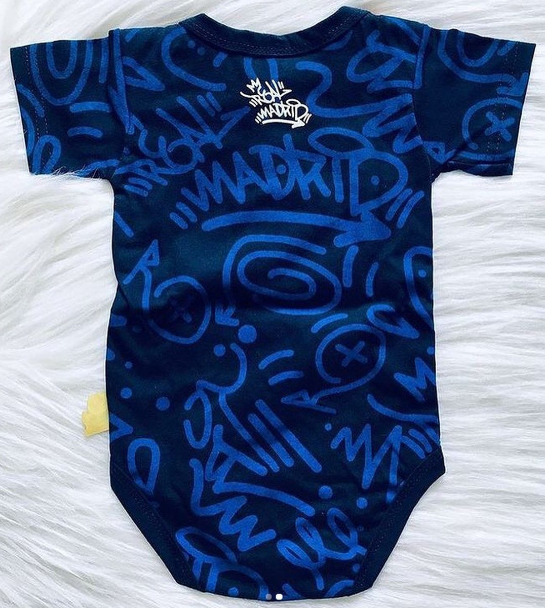 Customized Real Los Blancos Soccer Jersey , Baby Rib Bodysuit Sizes