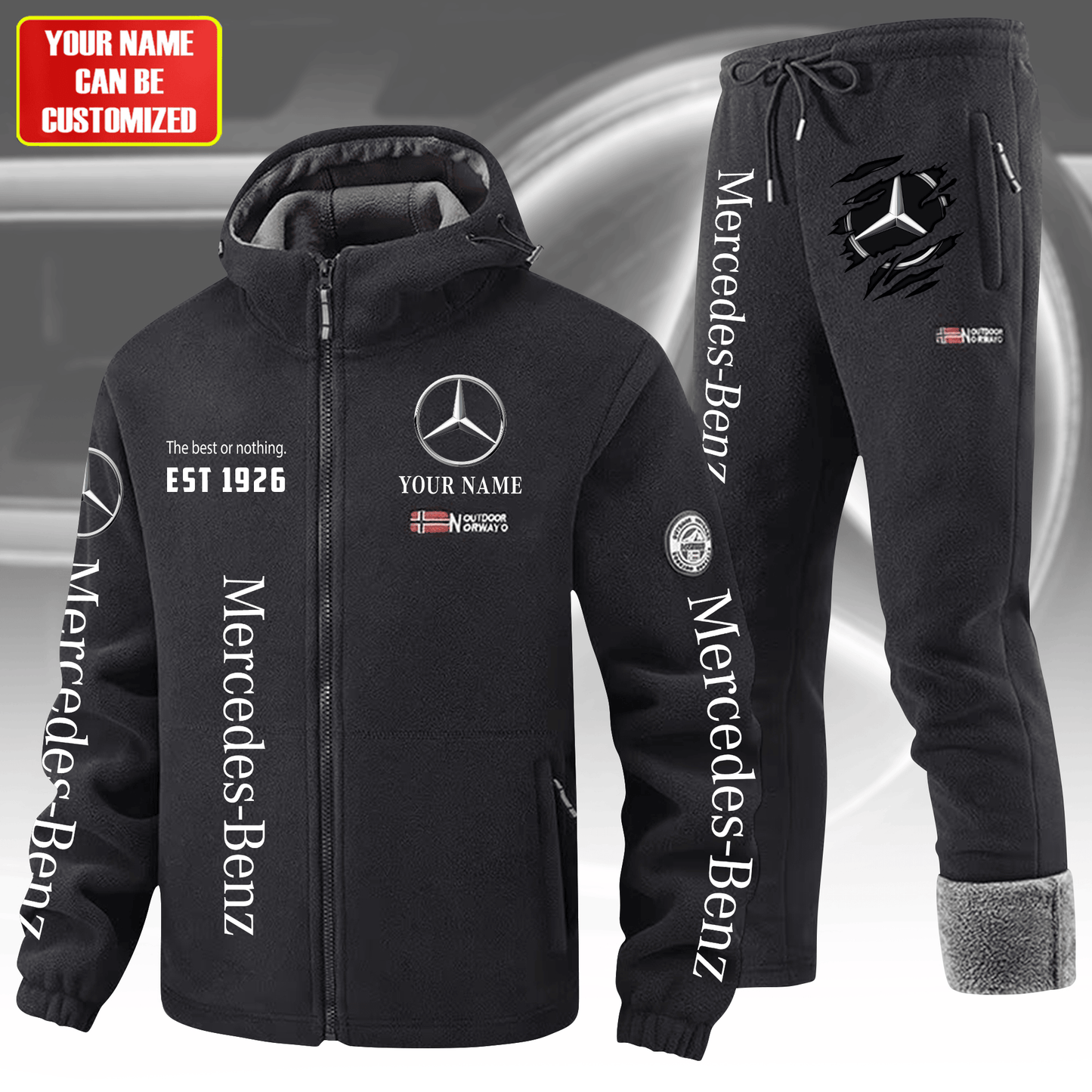 Personalized Merc Winter Fleece Set