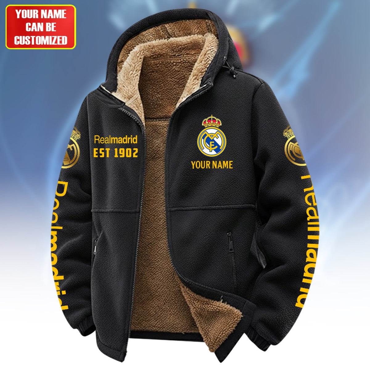 Personalized Real 1902 Warm Fleece Jacket