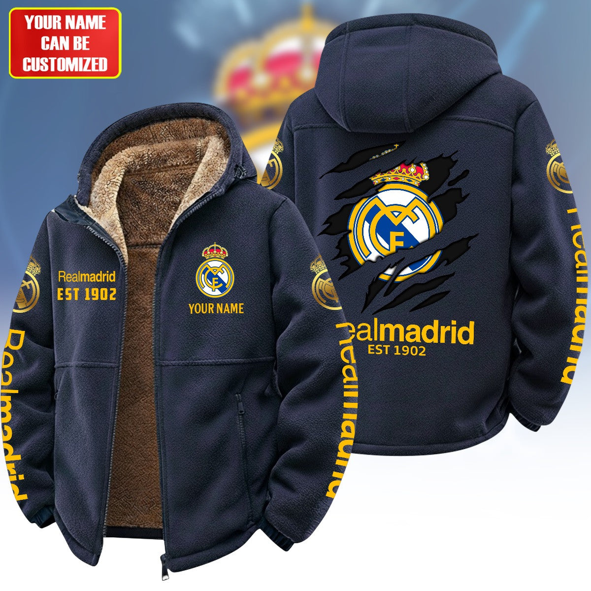 Personalized Real 1902 Warm Fleece Jacket