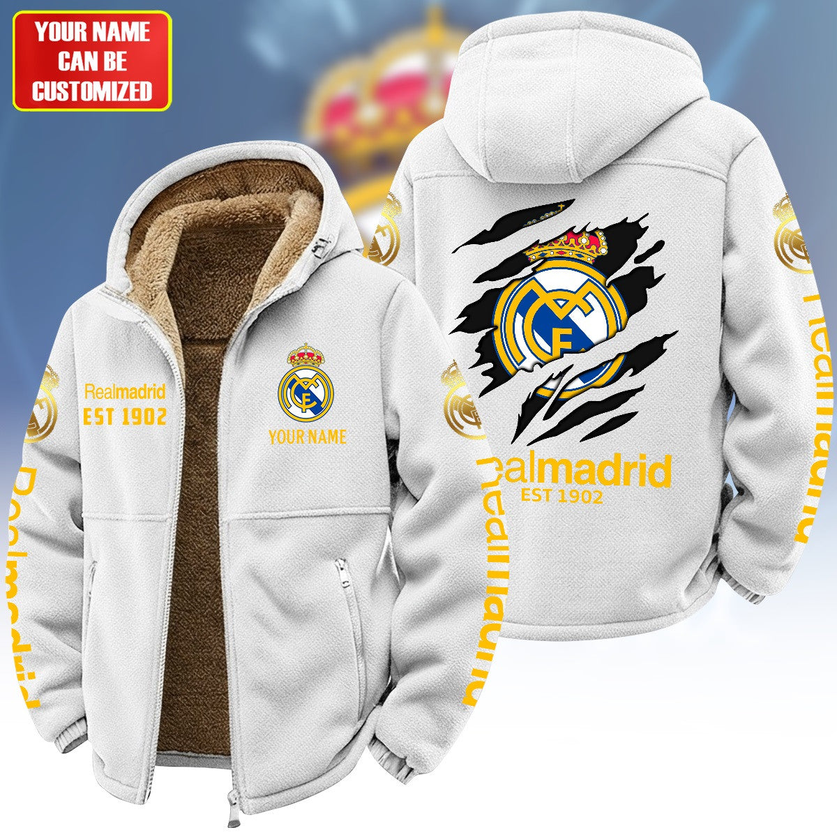 Personalized Real 1902 Warm Fleece Jacket