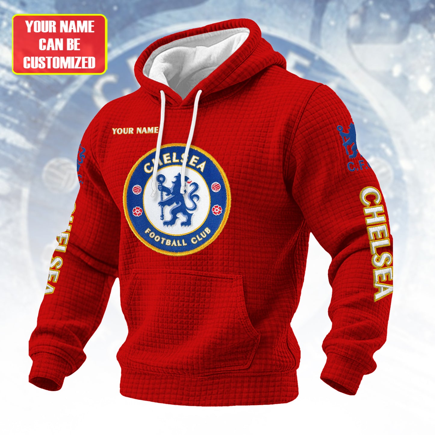 Personalized Chs Fabric Hooded Sweatshirt