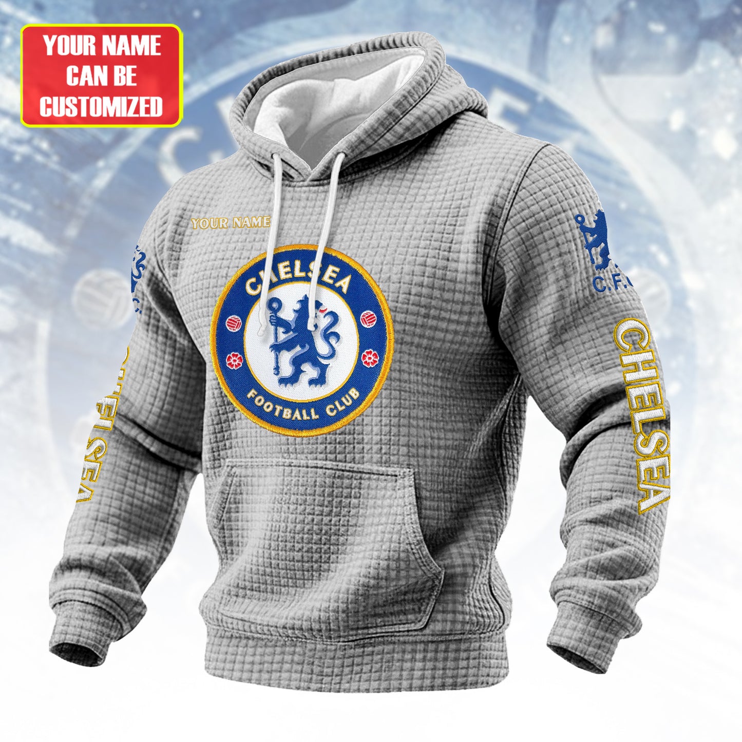 Personalized Chs Fabric Hooded Sweatshirt