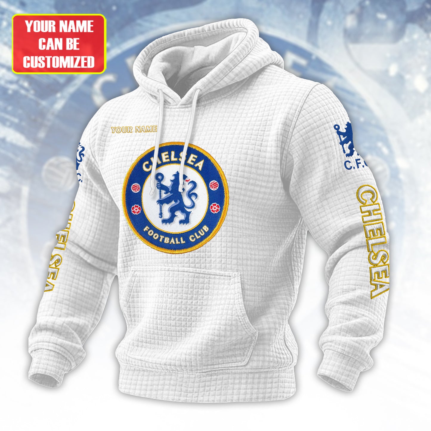 Personalized Chs Fabric Hooded Sweatshirt