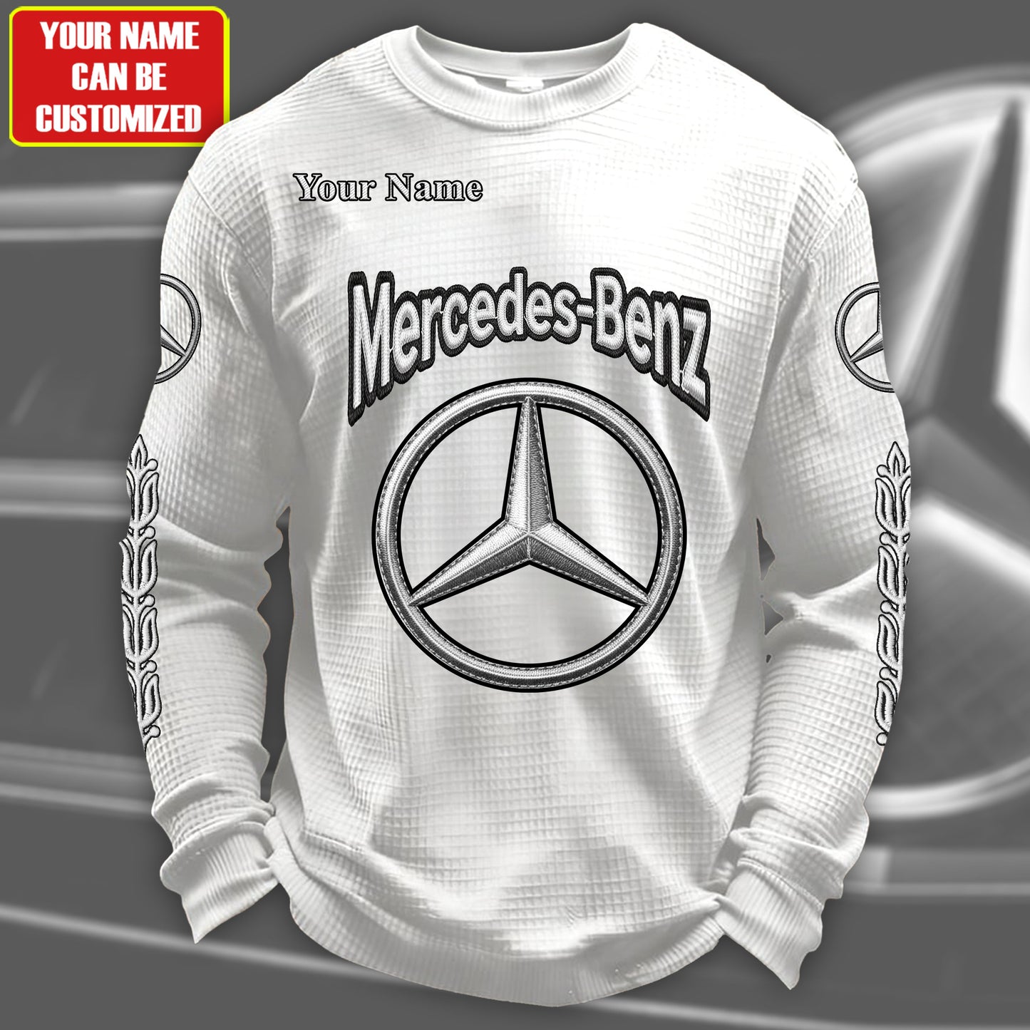 Personalized Merc Quilted Textur Unisex Sweater