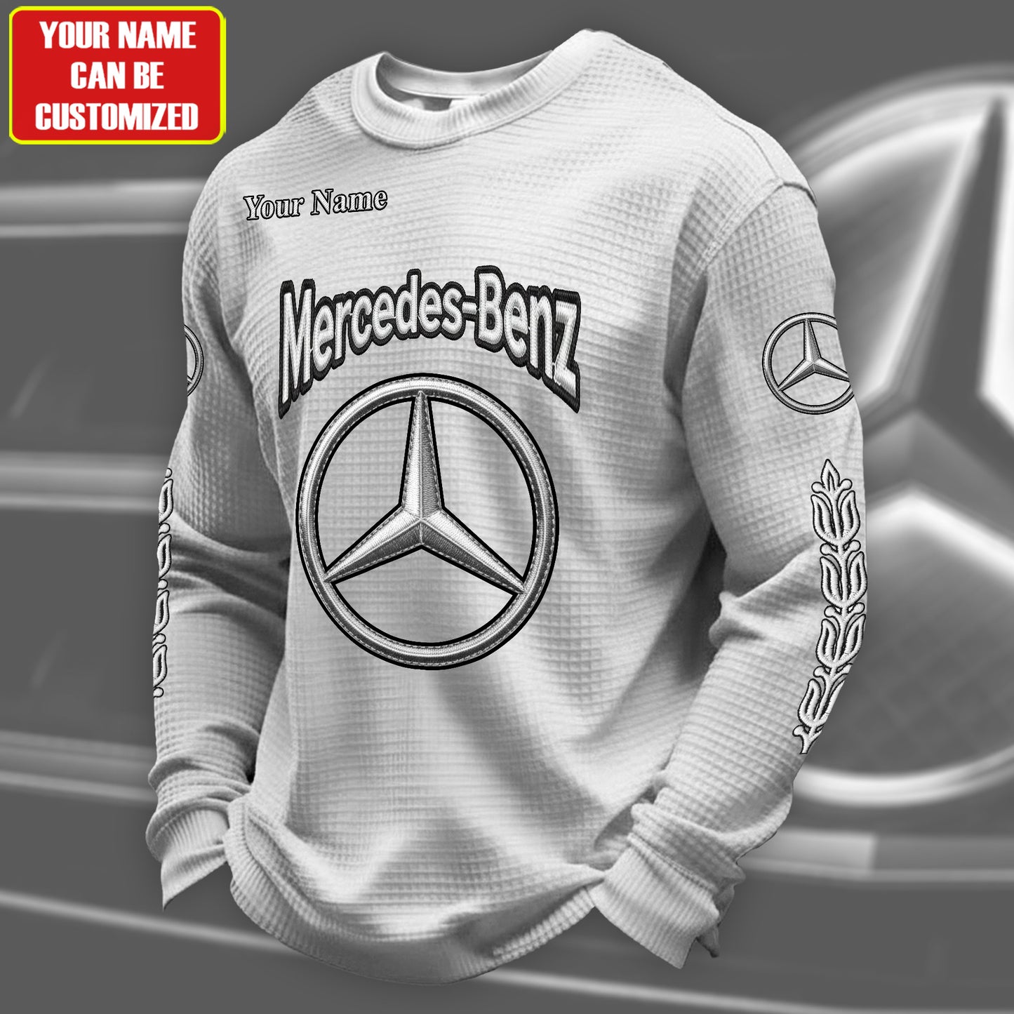 Personalized Merc Quilted Textur Unisex Sweater