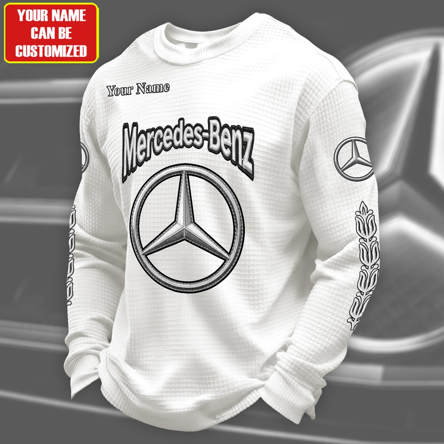 Personalized Merc Quilted Textur Unisex Sweater