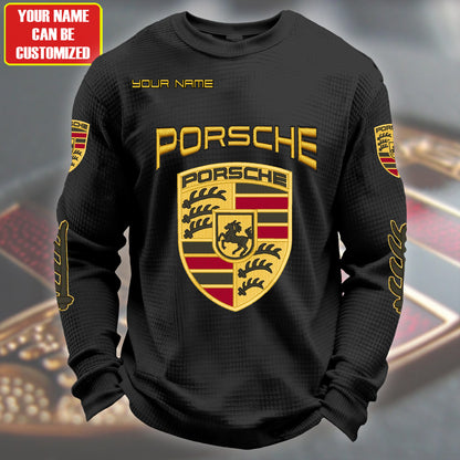 Personalized Pors Quilted Textur Unisex Sweater